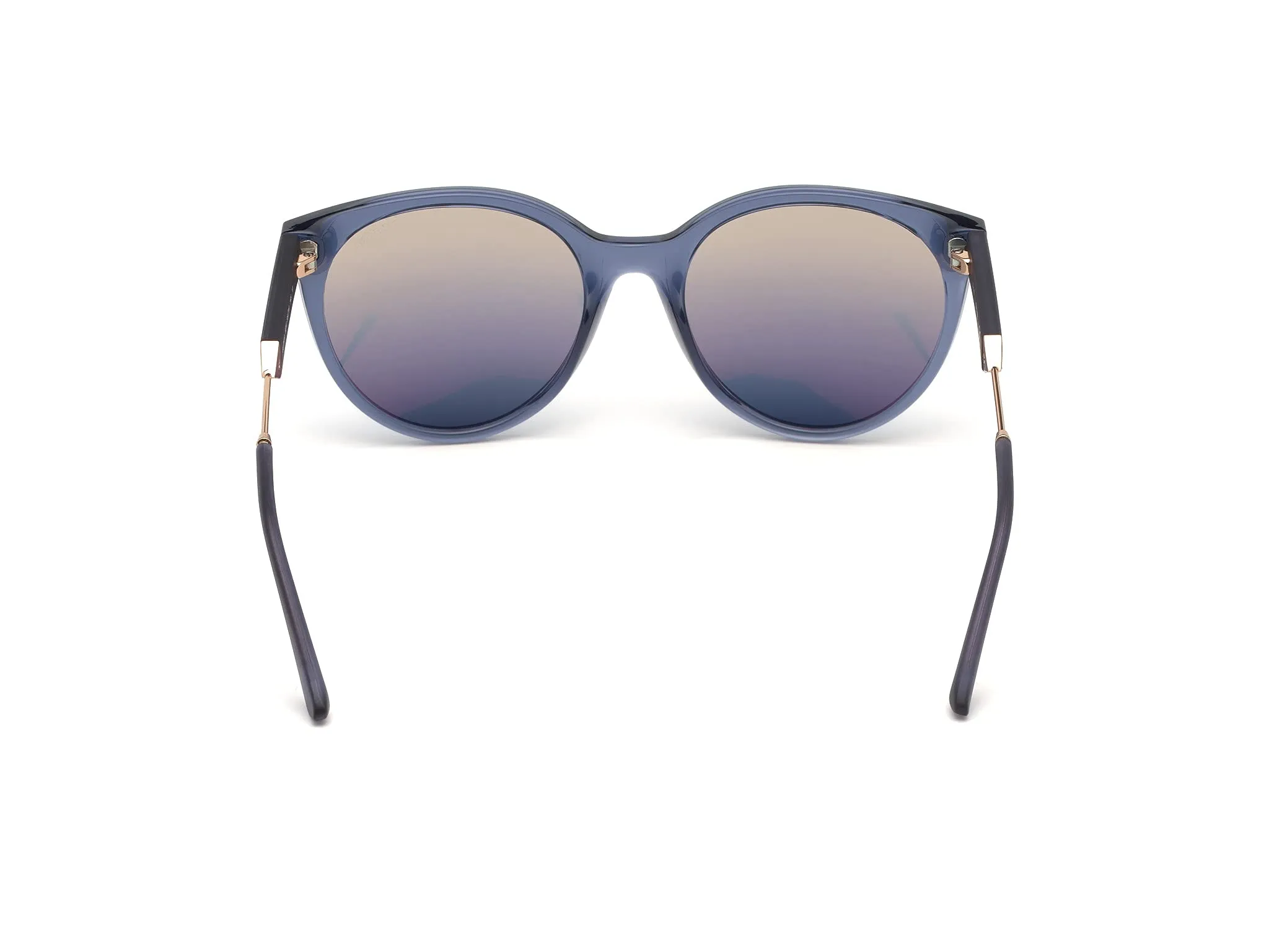 Guess UV Protected Blue Round Full rim Sunglasses for Women - GU7619 55 92W