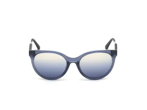 Guess UV Protected Blue Round Full rim Sunglasses for Women - GU7619 55 92W
