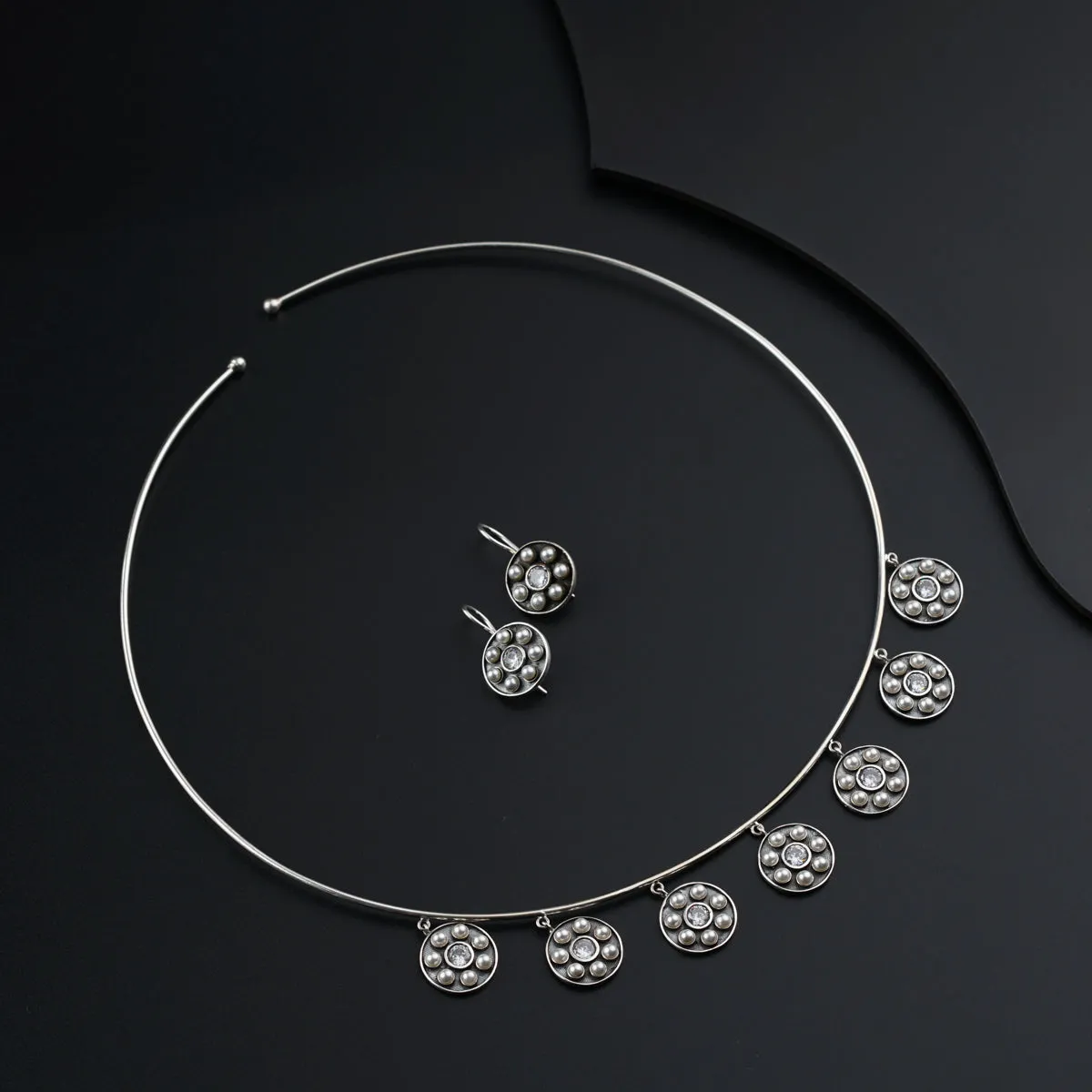 Handcrafted Silver Hasali Choker Set