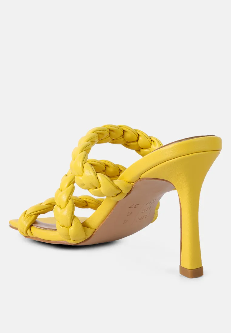 High Bae Braided Strap Casual Heels