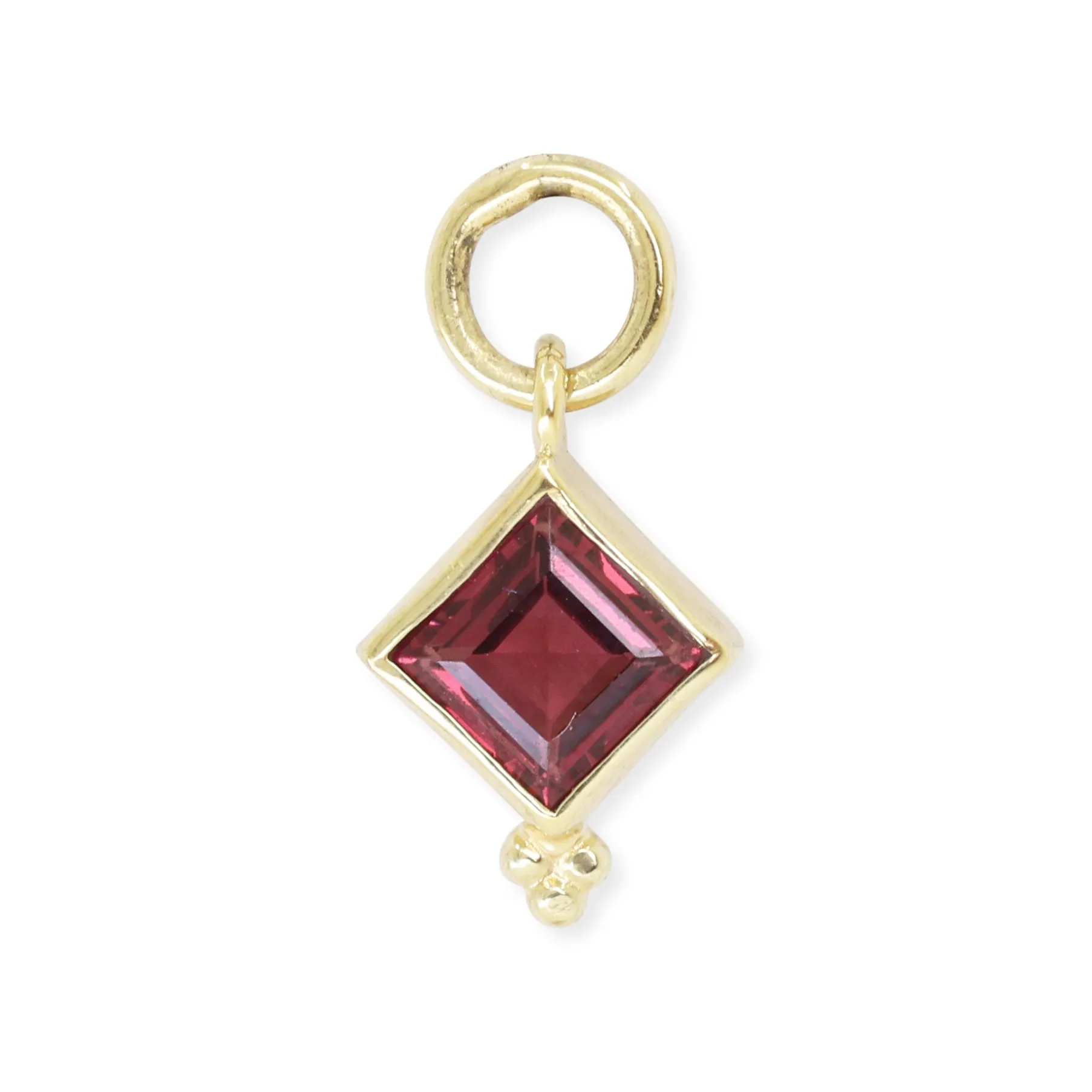 Isla Rhodolite Gold Charm
