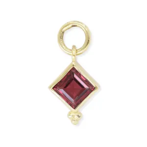 Isla Rhodolite Gold Charm