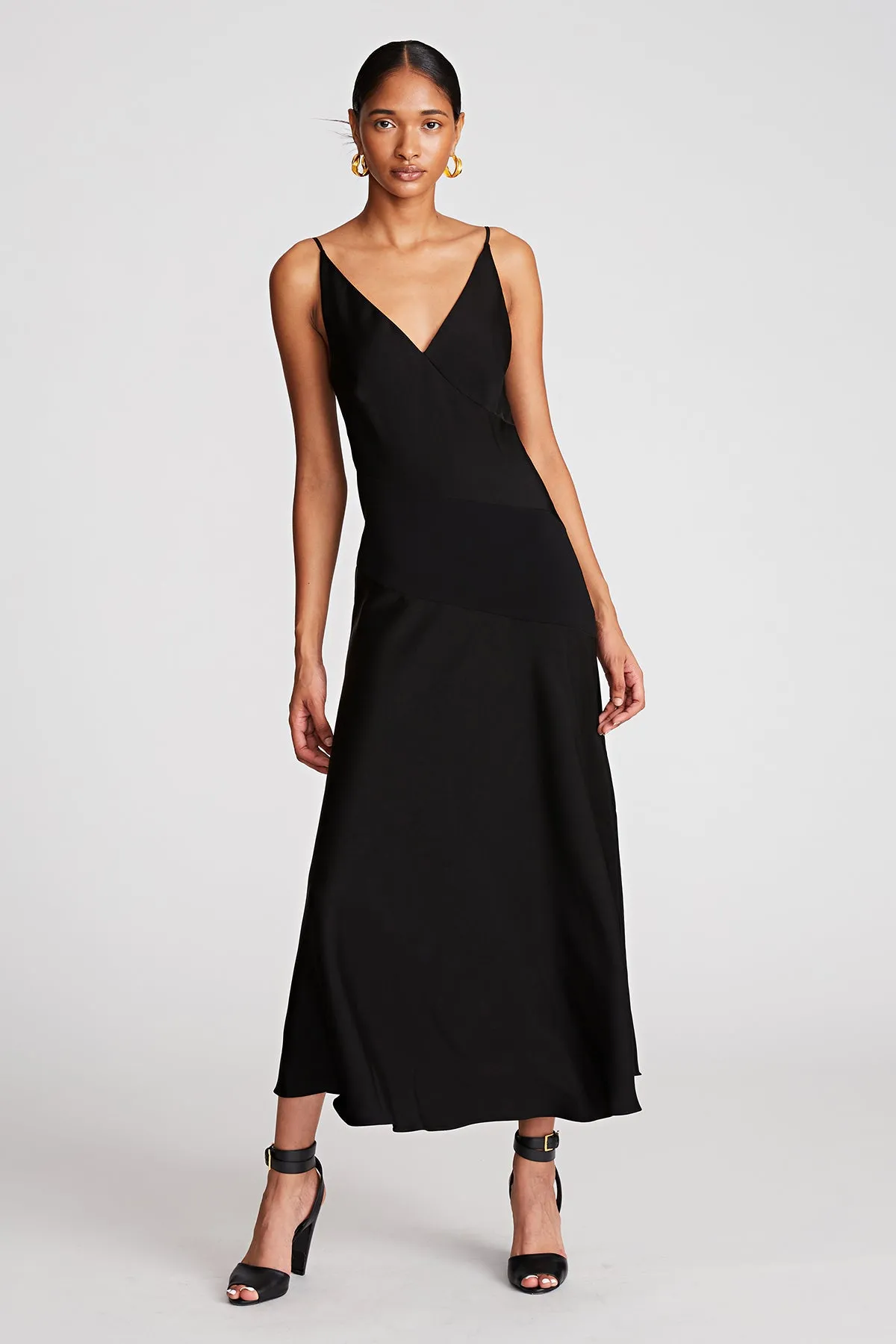 Ivie Dress In Crepe Back Satin