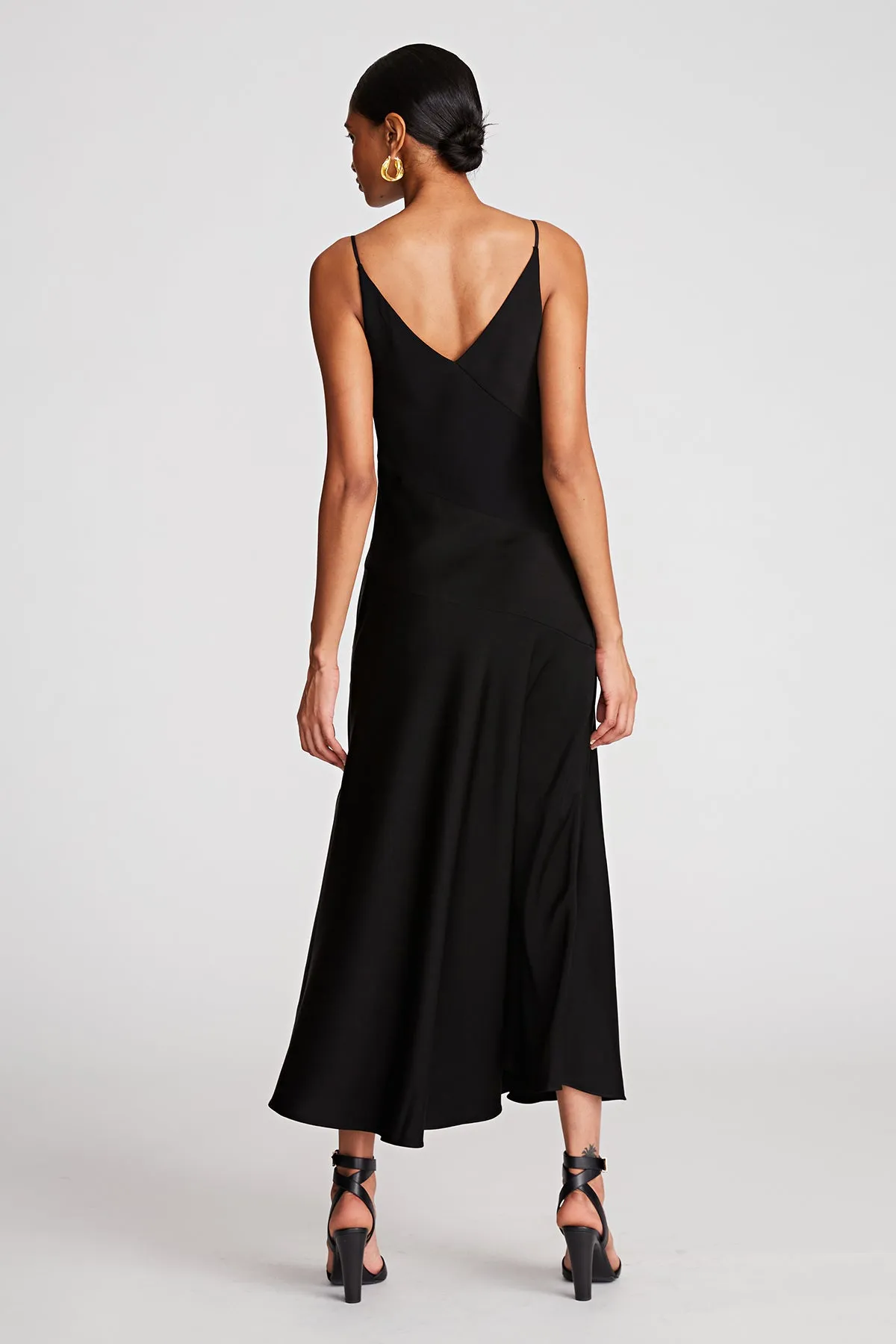 Ivie Dress In Crepe Back Satin
