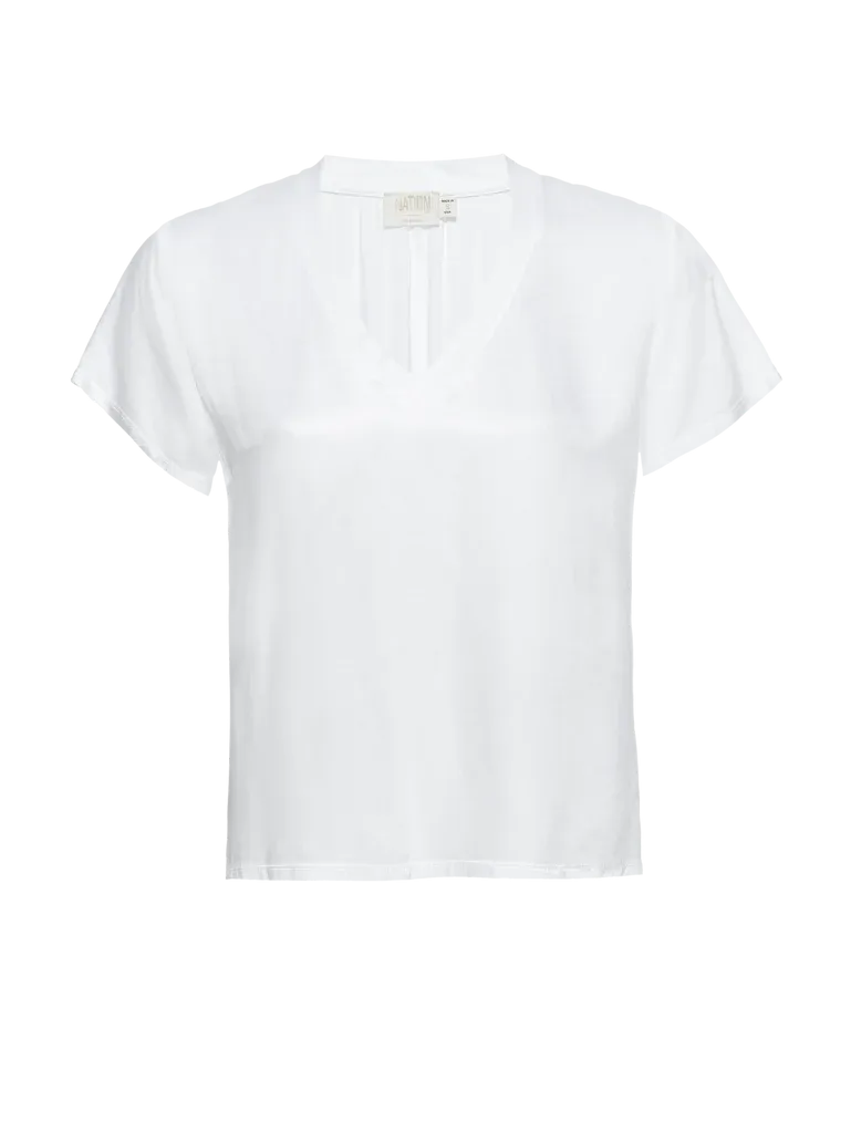 June Satin, White