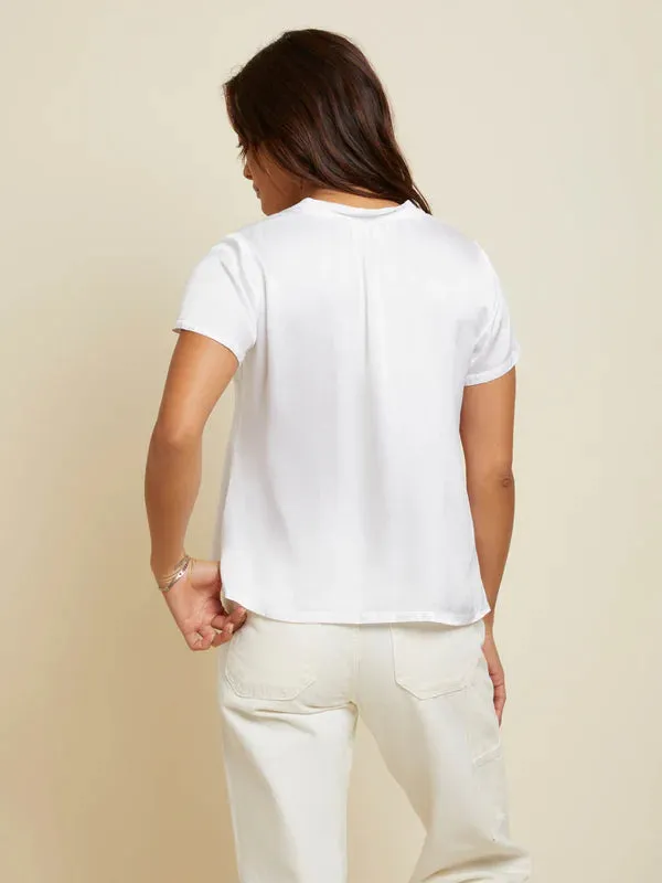 June Satin, White