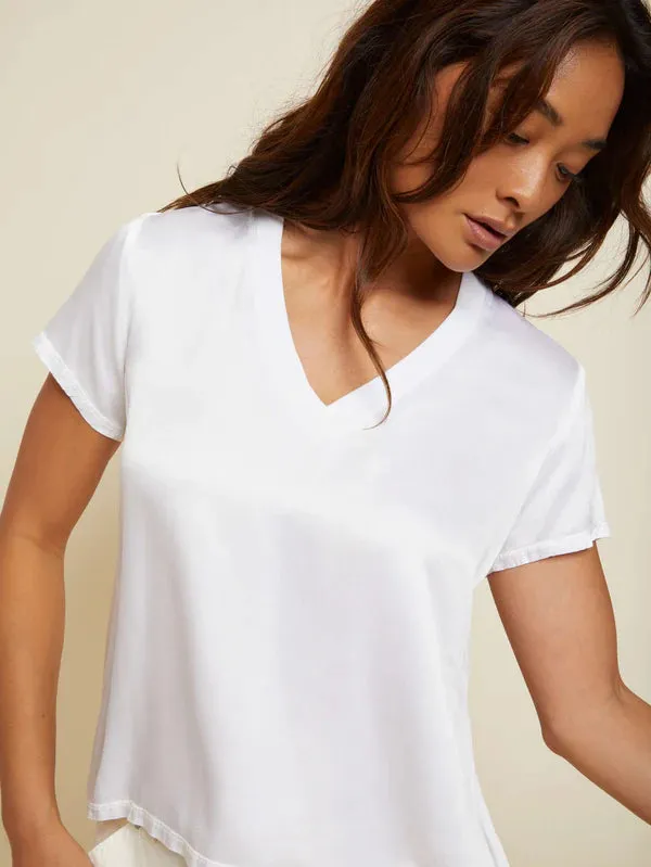 June Satin, White
