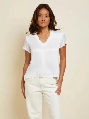 June Satin, White