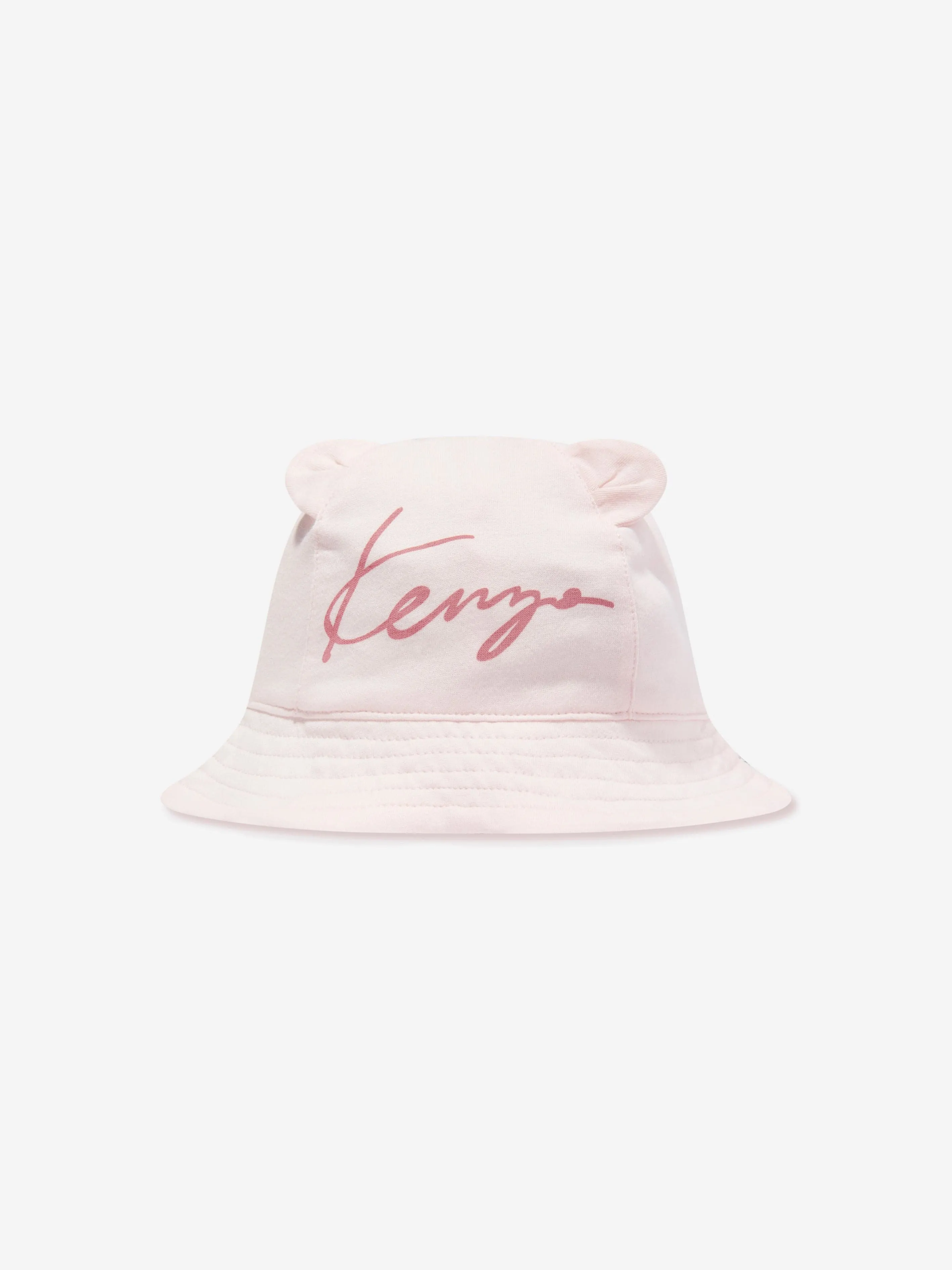 KENZO Baby Girls Organic Cotton Dress And Hat Set in Pink
