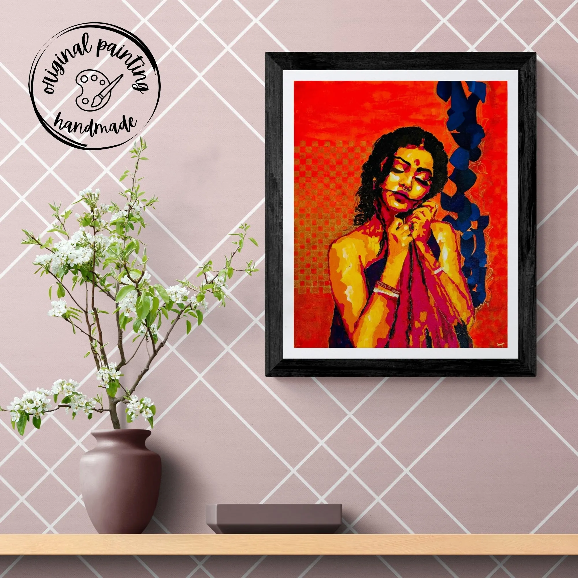 Labonya - The Eternal Grace by Anannya Mohapatra (Canvas Painting - 16X20 inches)