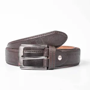 L&L Men's Corozal Texture Design Leather Belt