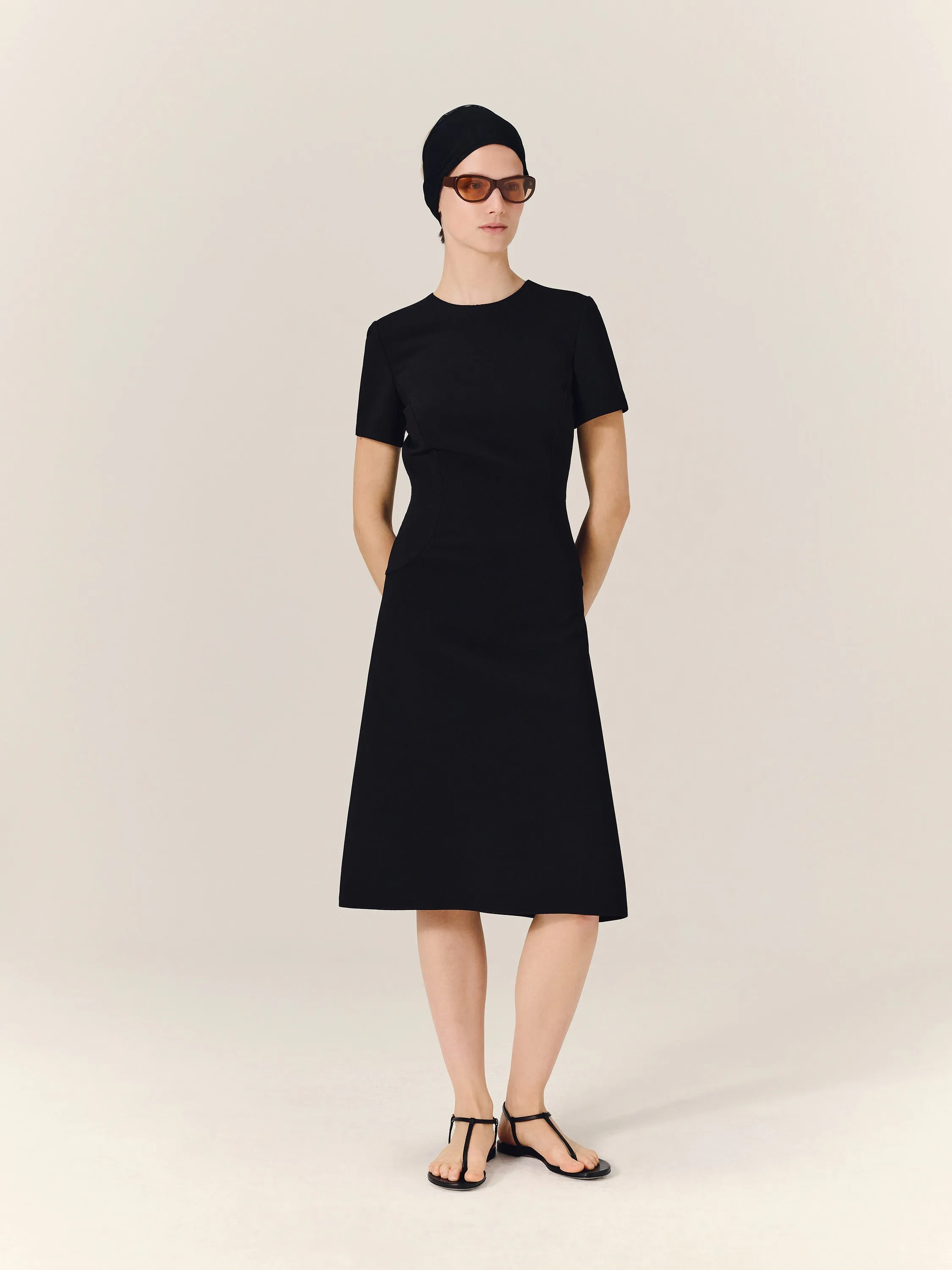 LYLA Sculpted Midi Dress