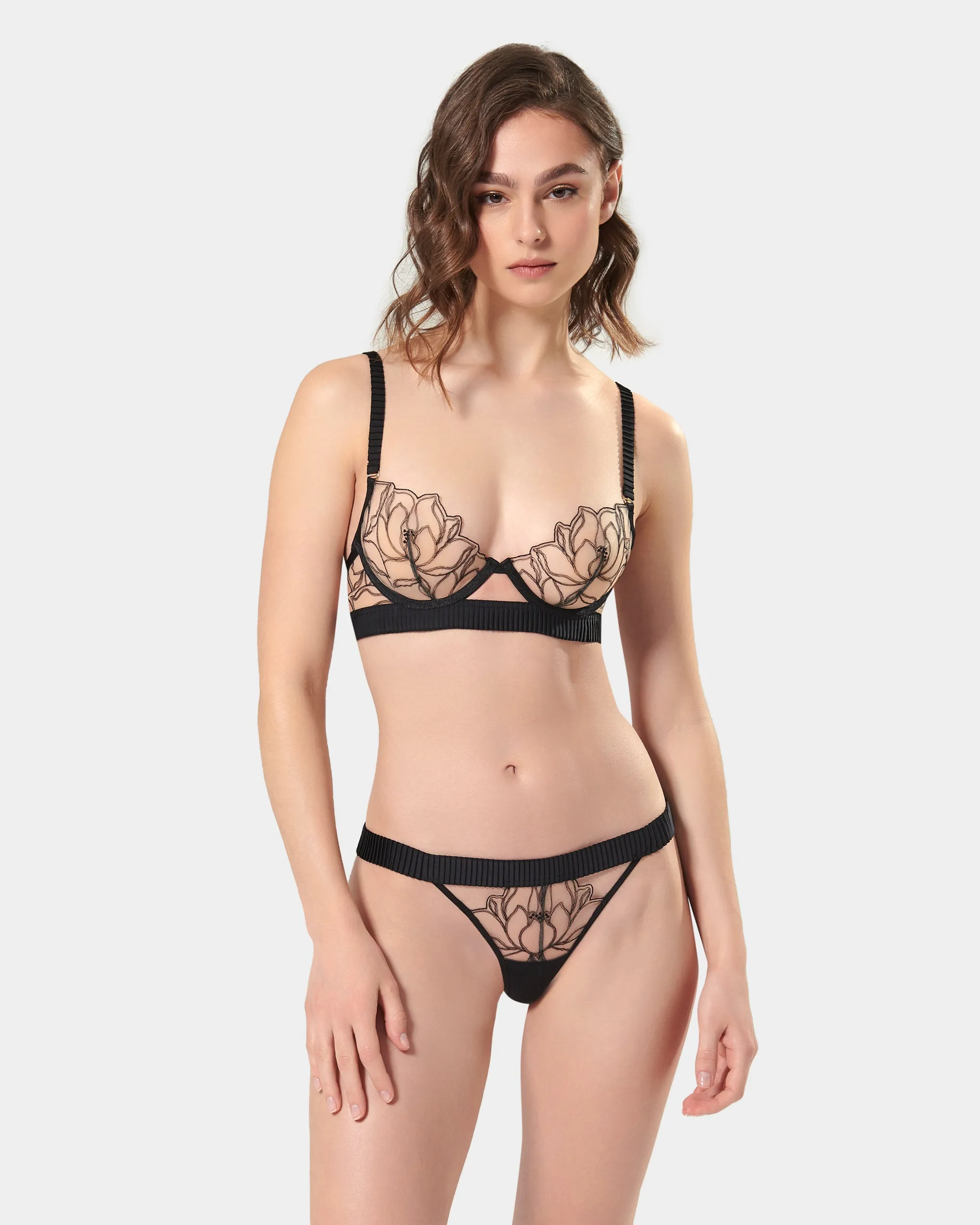 Maia Brief Black/Sheer
