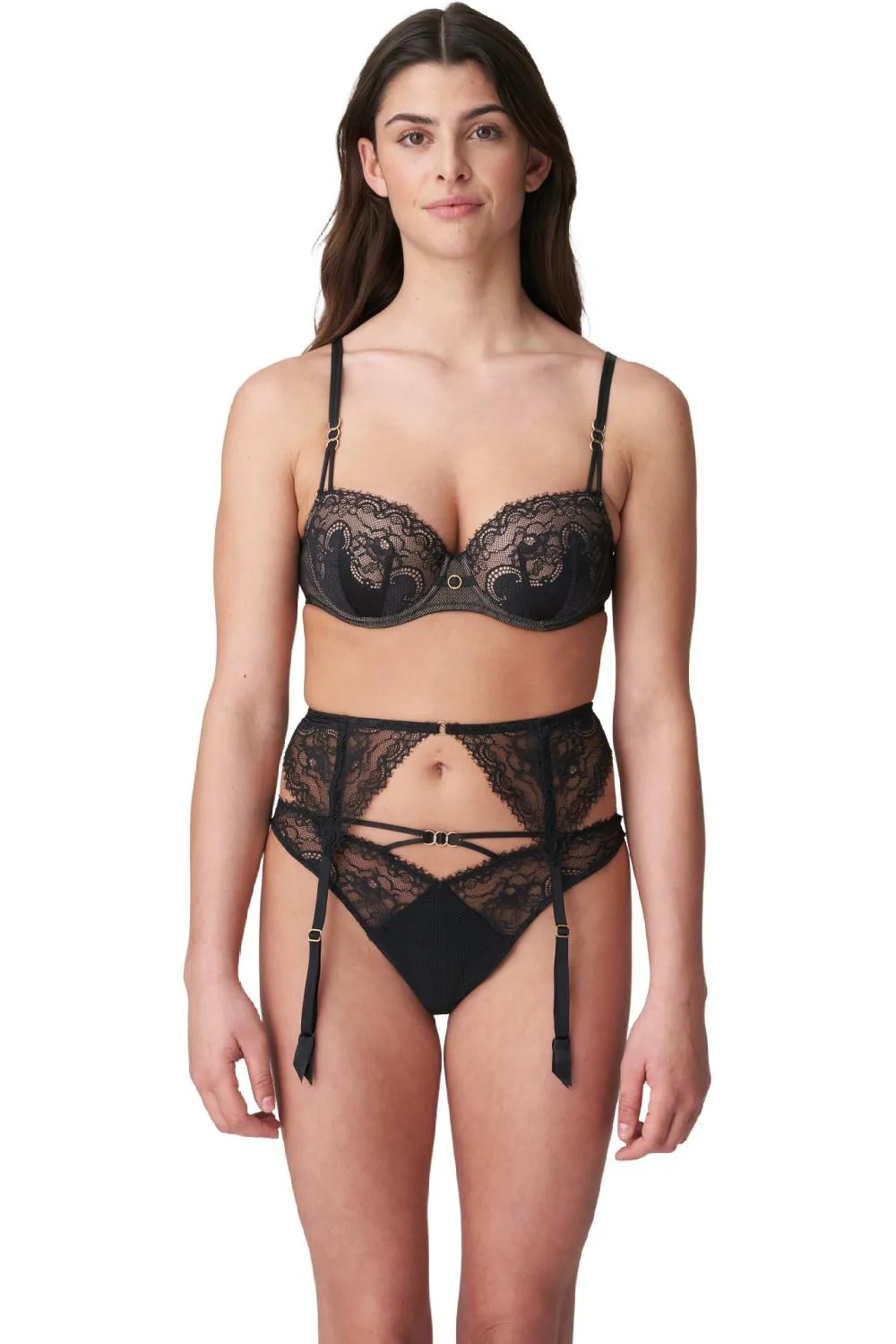 Marie Jo Junoo Suspender Belt, Black (0702710)
