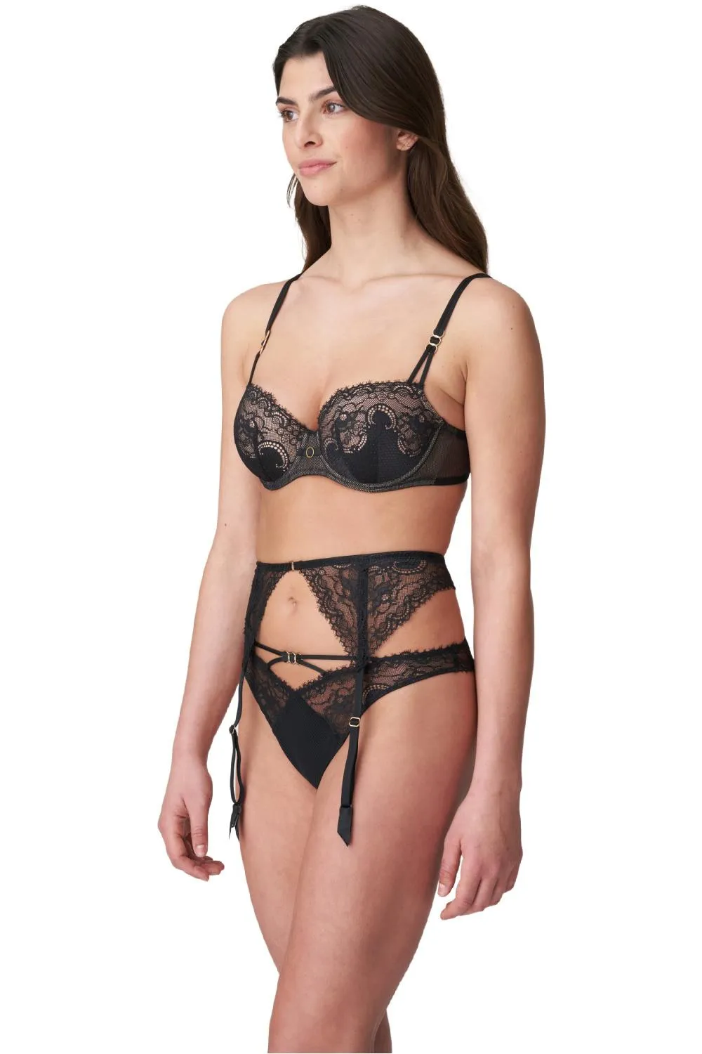 Marie Jo Junoo Suspender Belt, Black (0702710)