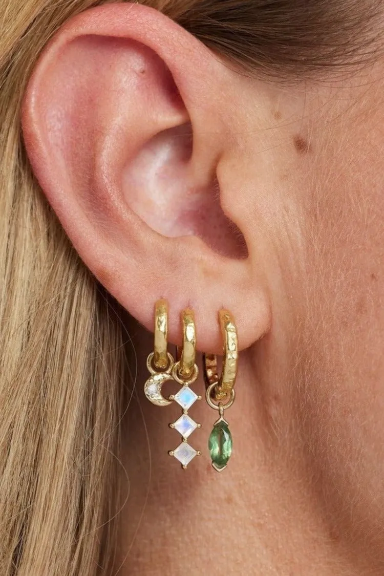 Marquise Apatite Gold Charm