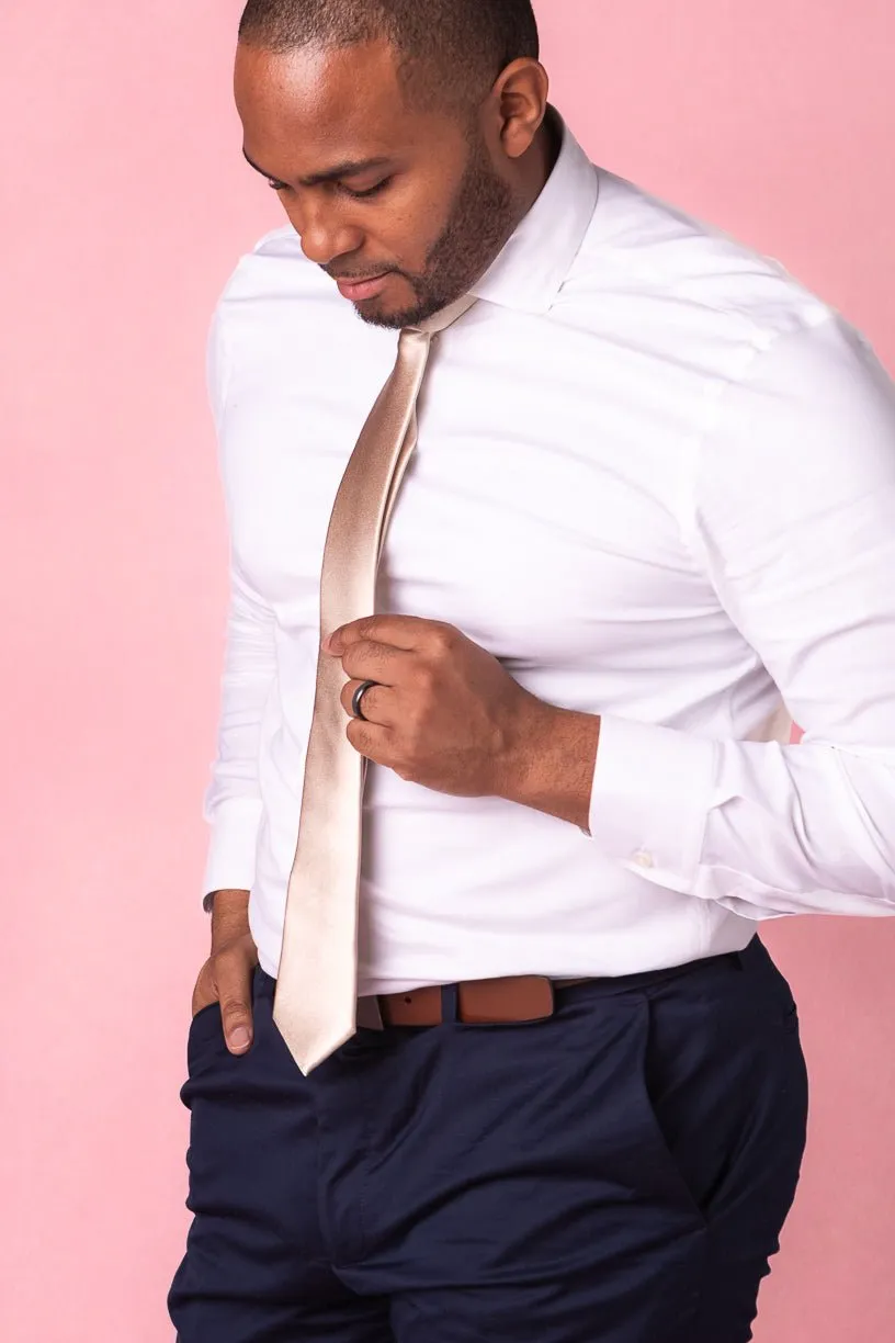Mens Max Tie in Champagne