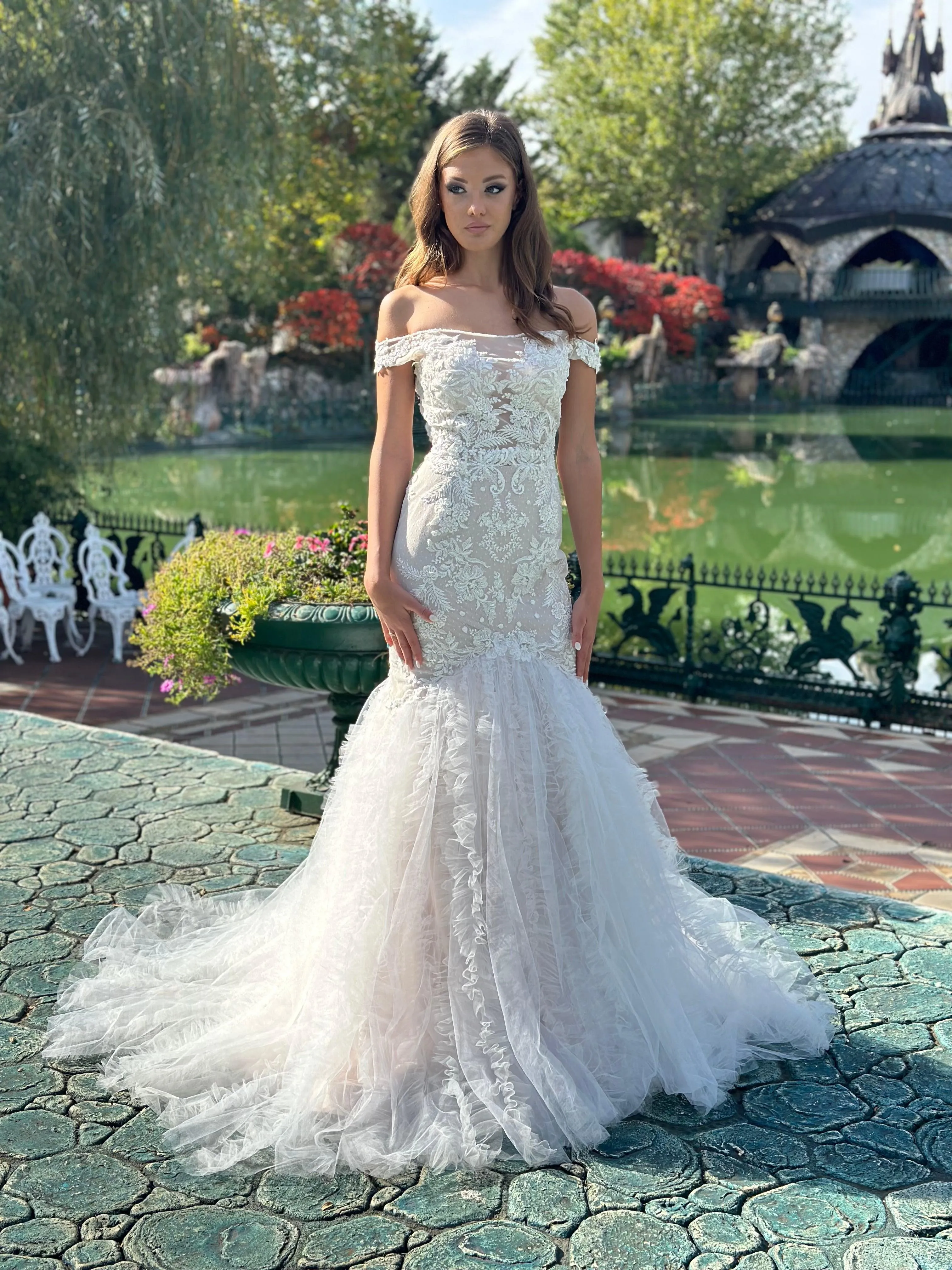 Mermaid Lace Wedding Dress Off The Shoulder