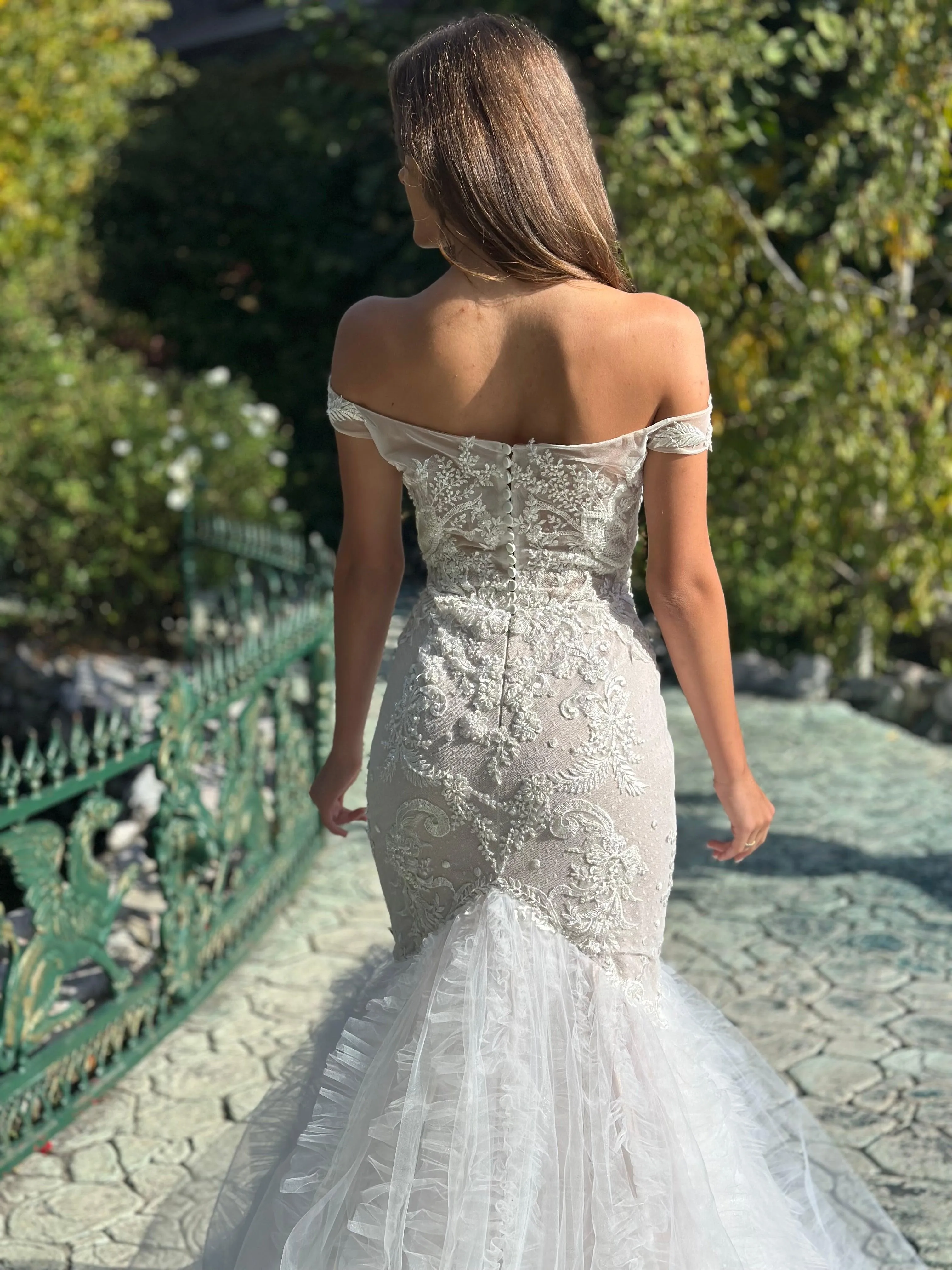 Mermaid Lace Wedding Dress Off The Shoulder