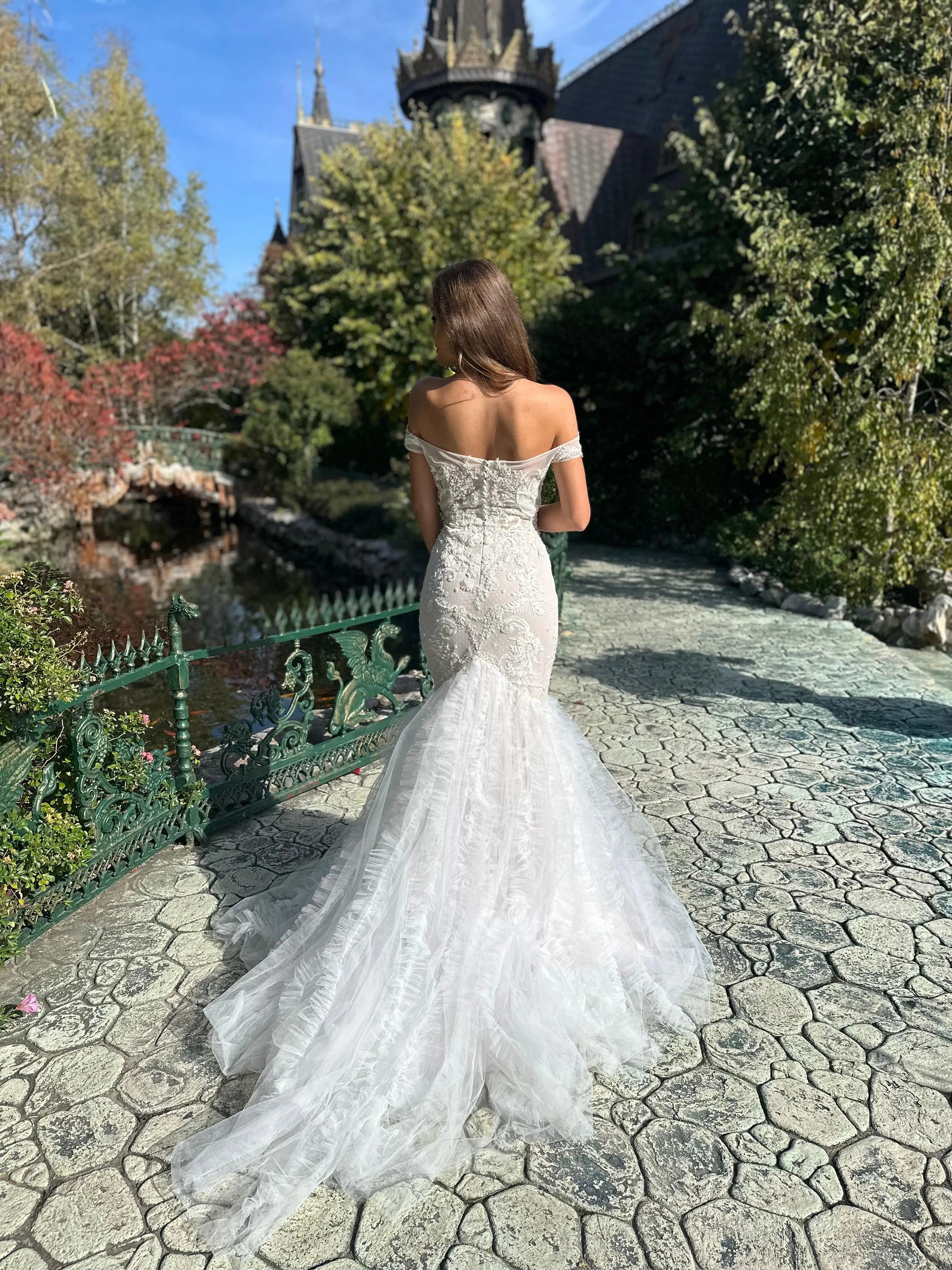Mermaid Lace Wedding Dress Off The Shoulder