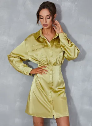 Mini Club Dresses V-Neck Phoenix Dresses A-line Long Casual Polyester Sleeves