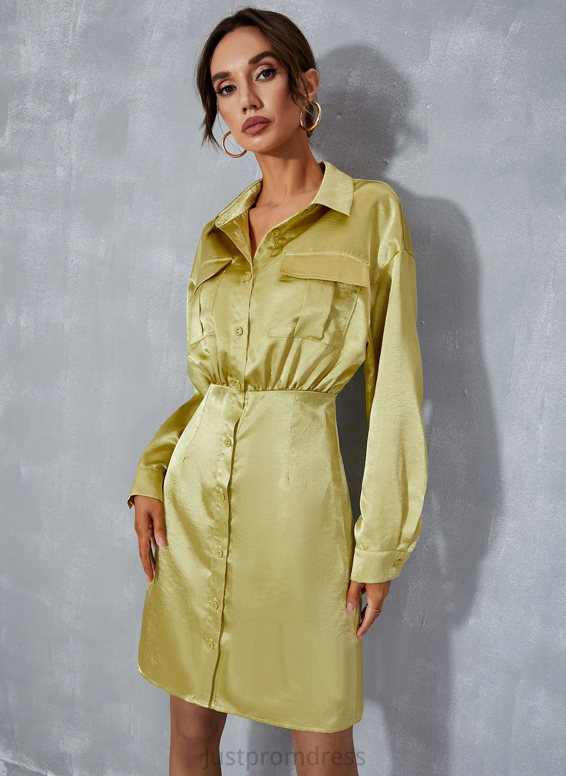 Mini Club Dresses V-Neck Phoenix Dresses A-line Long Casual Polyester Sleeves