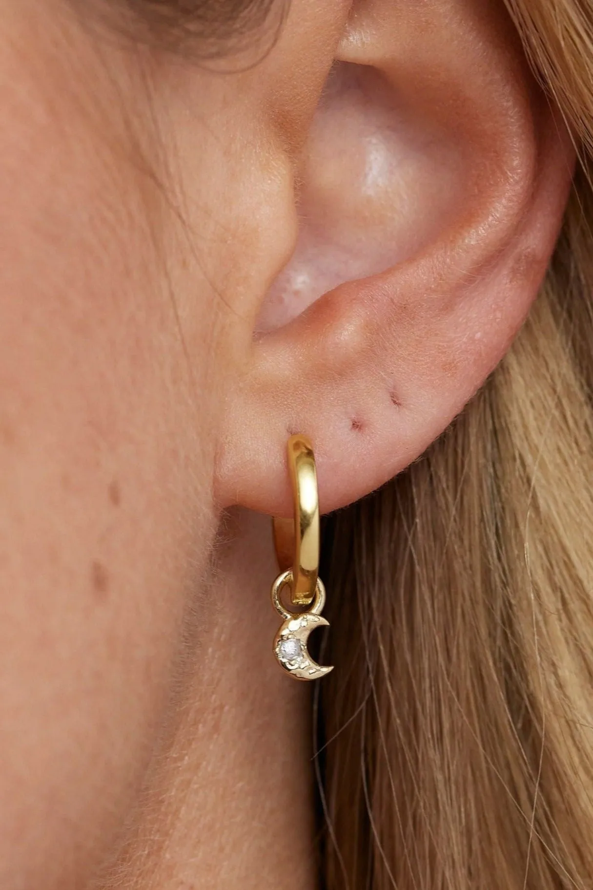 Moon Gold Charm