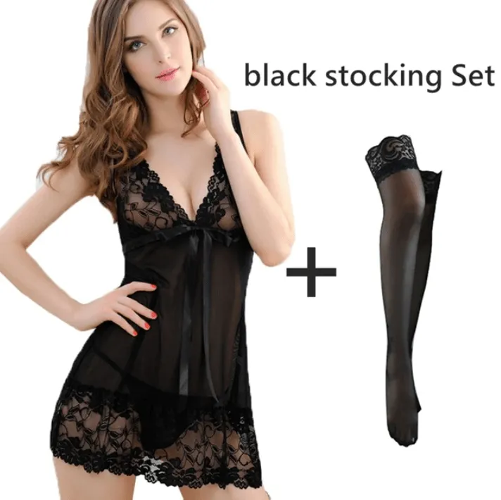 Natasha Lace Babydoll Dress