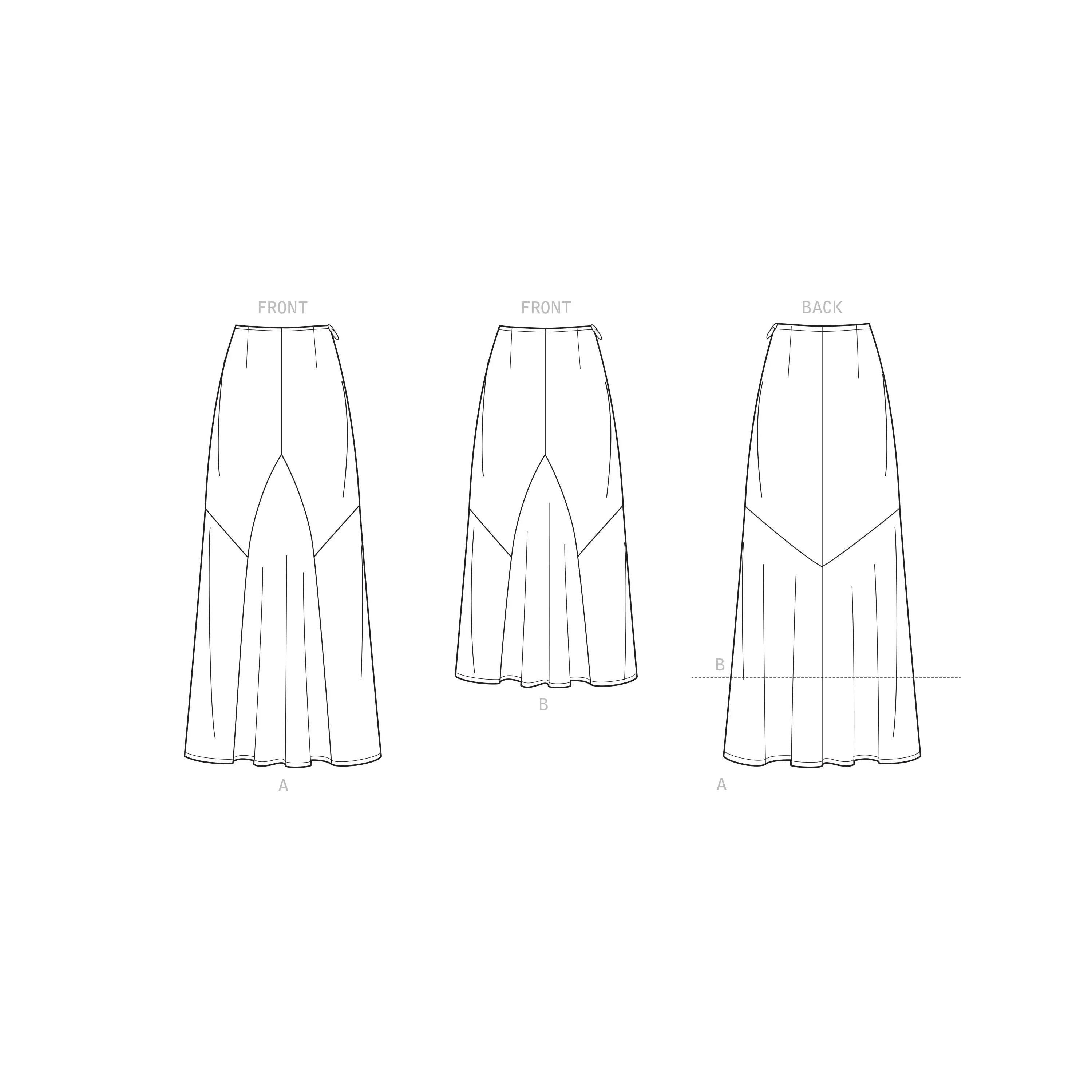 Newlook Pattern N6702 Misses Skirts