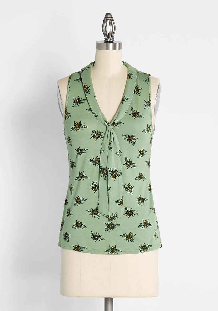Office to Goodness Sleeveless Knit Top