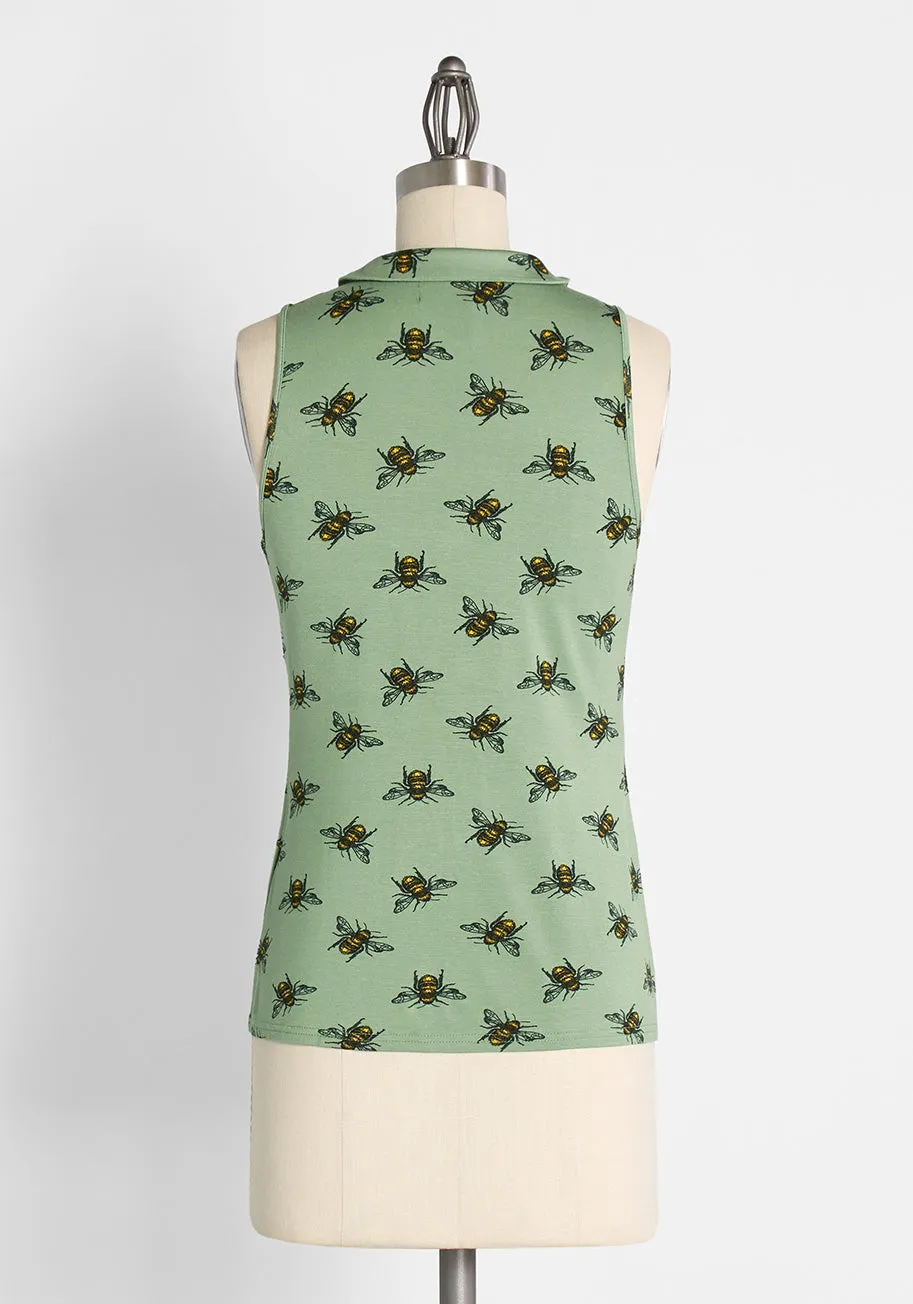 Office to Goodness Sleeveless Knit Top