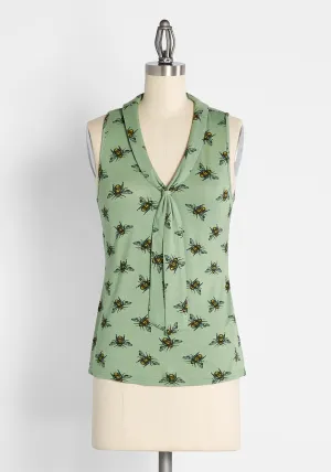 Office to Goodness Sleeveless Knit Top