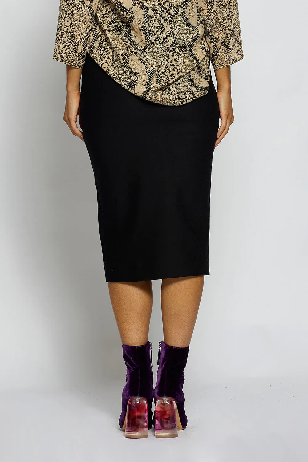 Ponti Long Pull Skirt