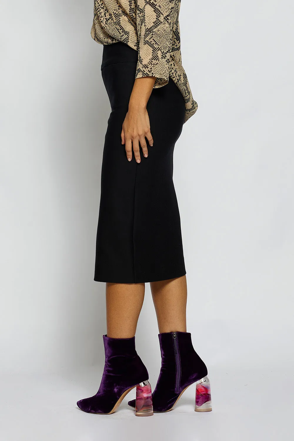 Ponti Long Pull Skirt