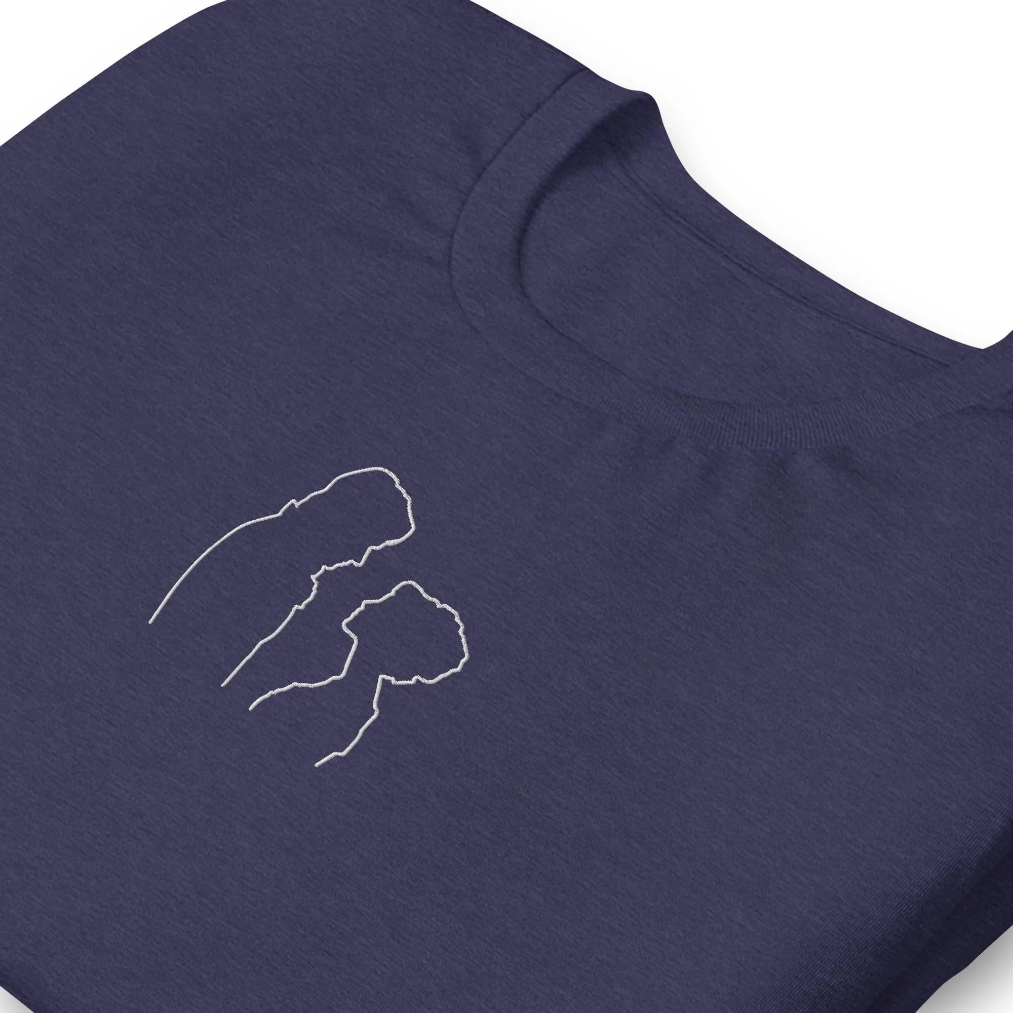 Pride and Prejudice Embroidered Outline T-Shirt