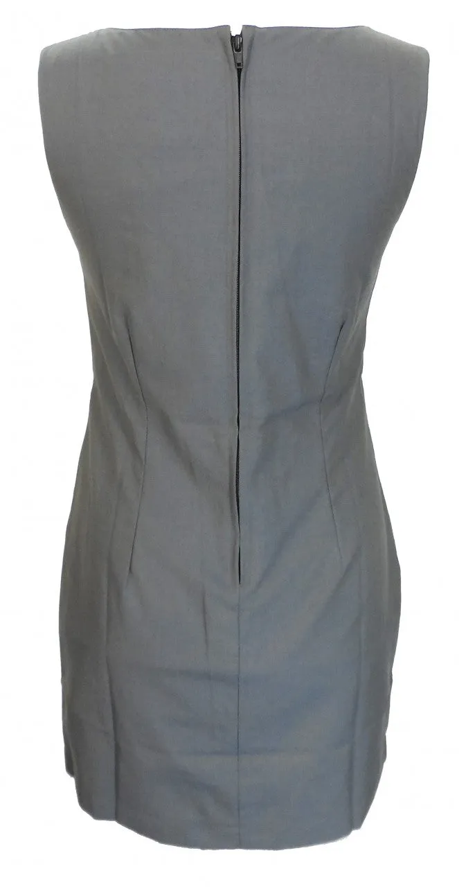 Relco Ladies Retro Mod Green & Gold Tonic Pinafore Tunic Dress