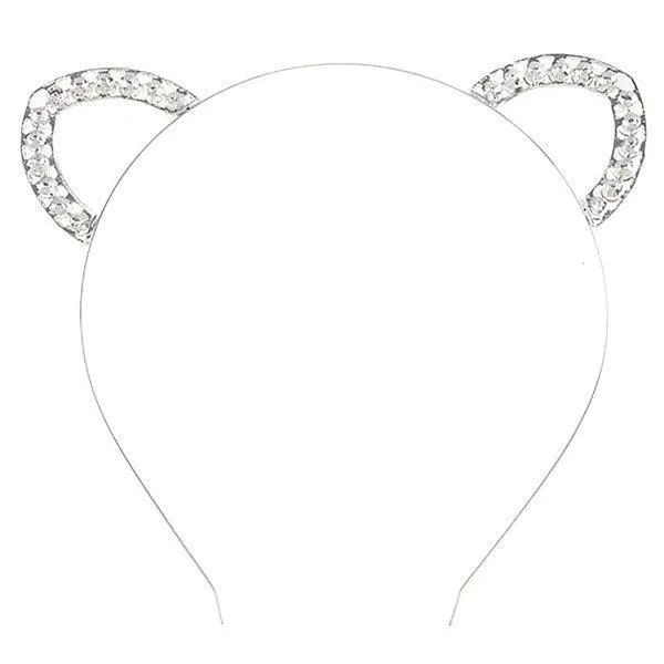 Rhinestone Animal Ears Headband
