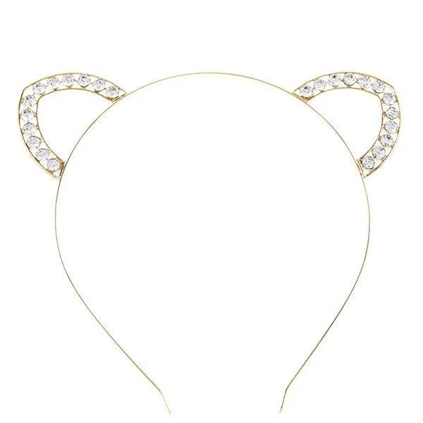 Rhinestone Animal Ears Headband