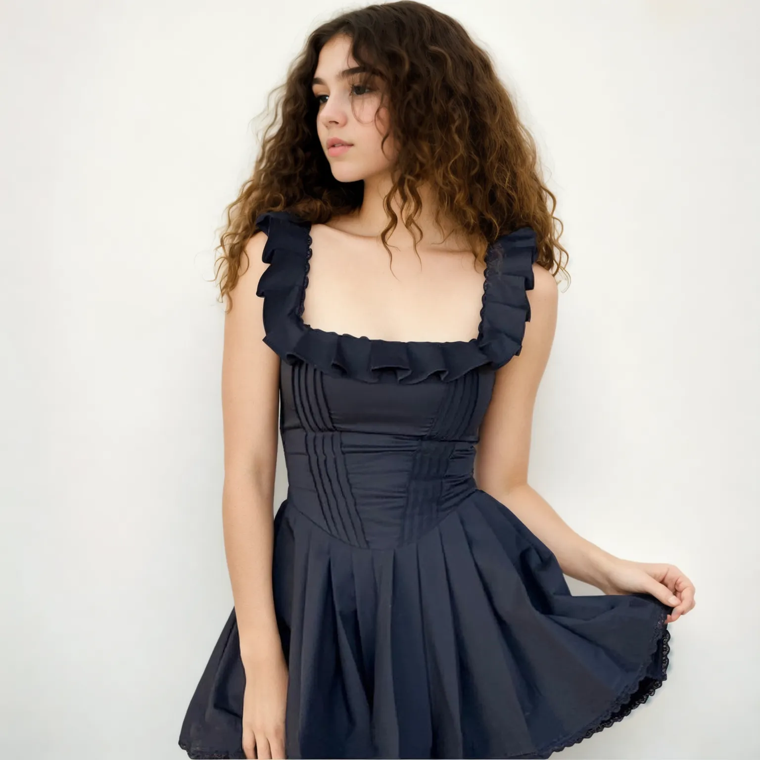 Sculpted Elegance: Fashion Fishbone Corset Dress