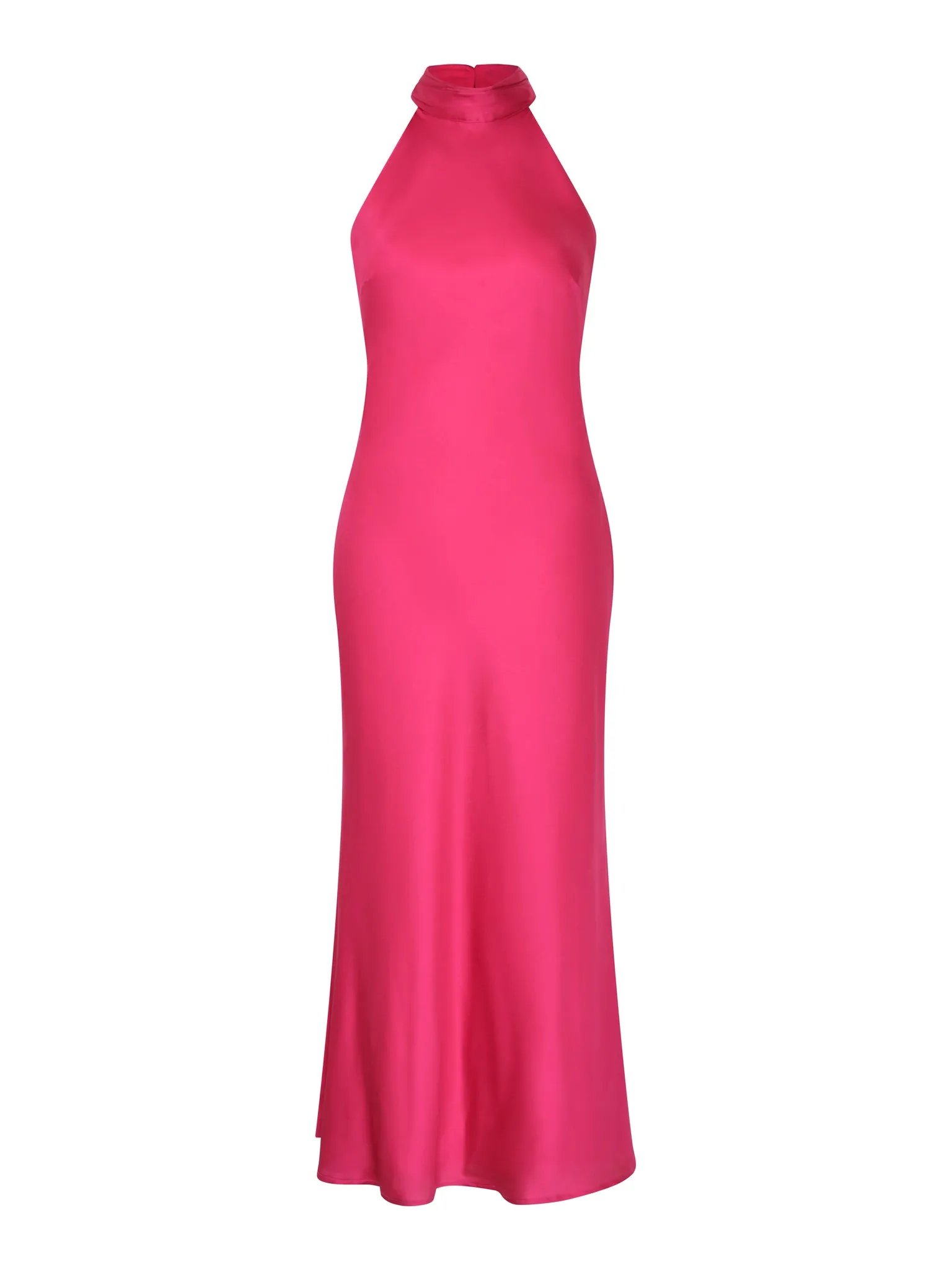Seychelles Drape Back Detail Dress in Magenta