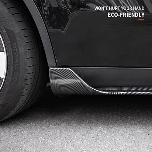 Side Skirts for Tesla Model Y (Glossy Carbon Fiber Pattern)