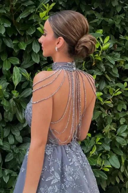 Silver Cocktail Dresses Lace Short Prom Dresses