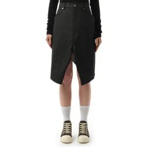 Slivered Skirt in Black