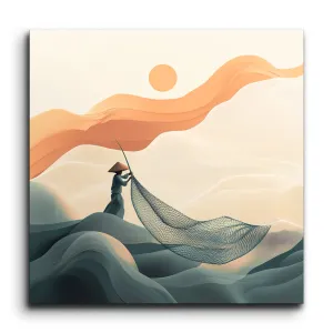Solitary Serenity: Minimalist Landscape Art