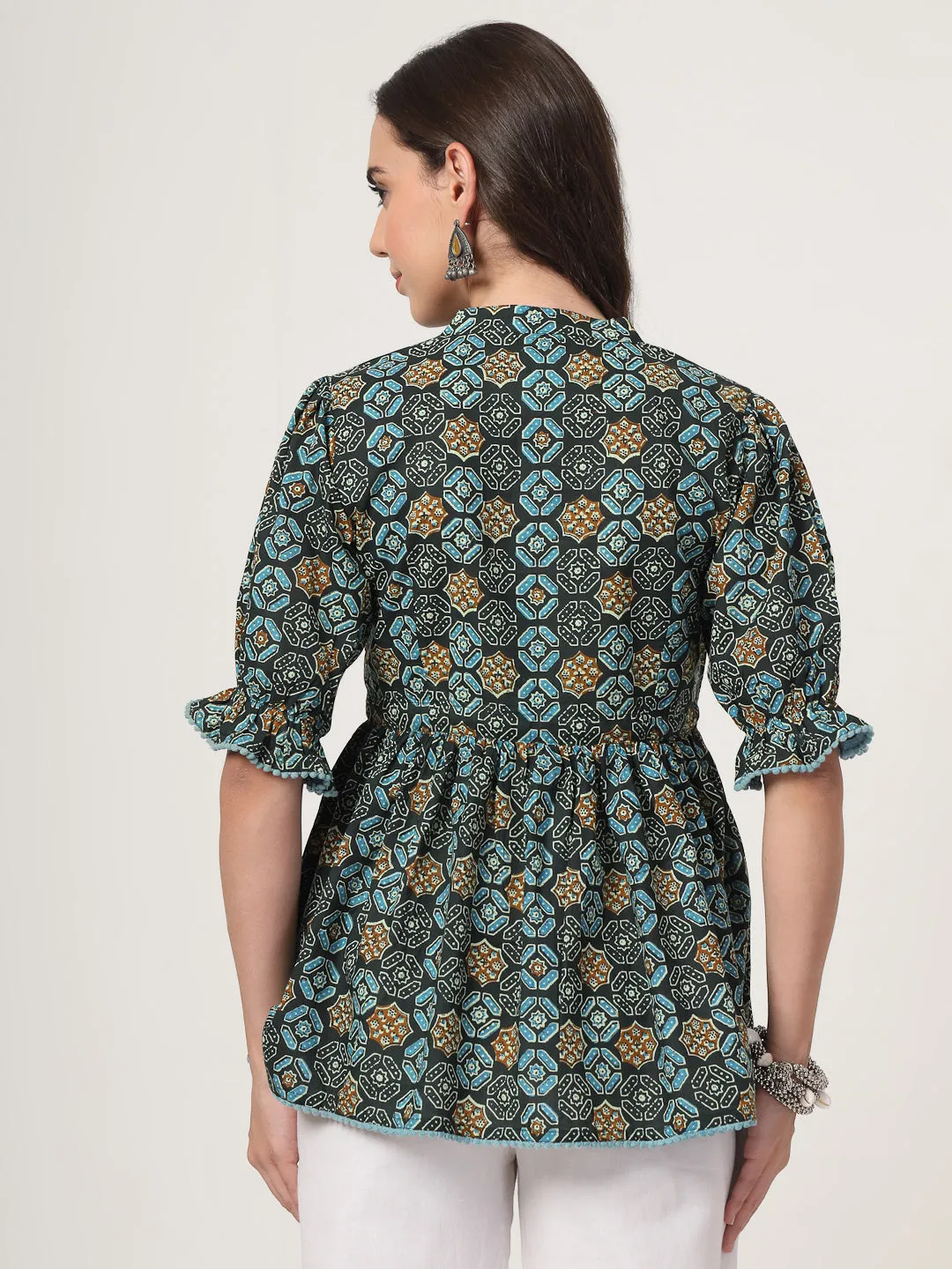 Style Quotient Women Navy Printed Tunic