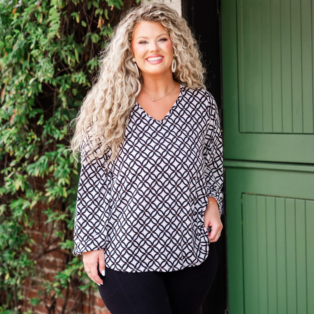 Sweetheart Symmetry Top, Black
