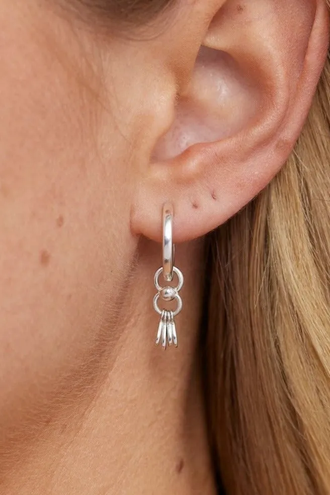 Tassel Silver Charm
