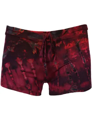 Tie Dye Shorts with Tie-up