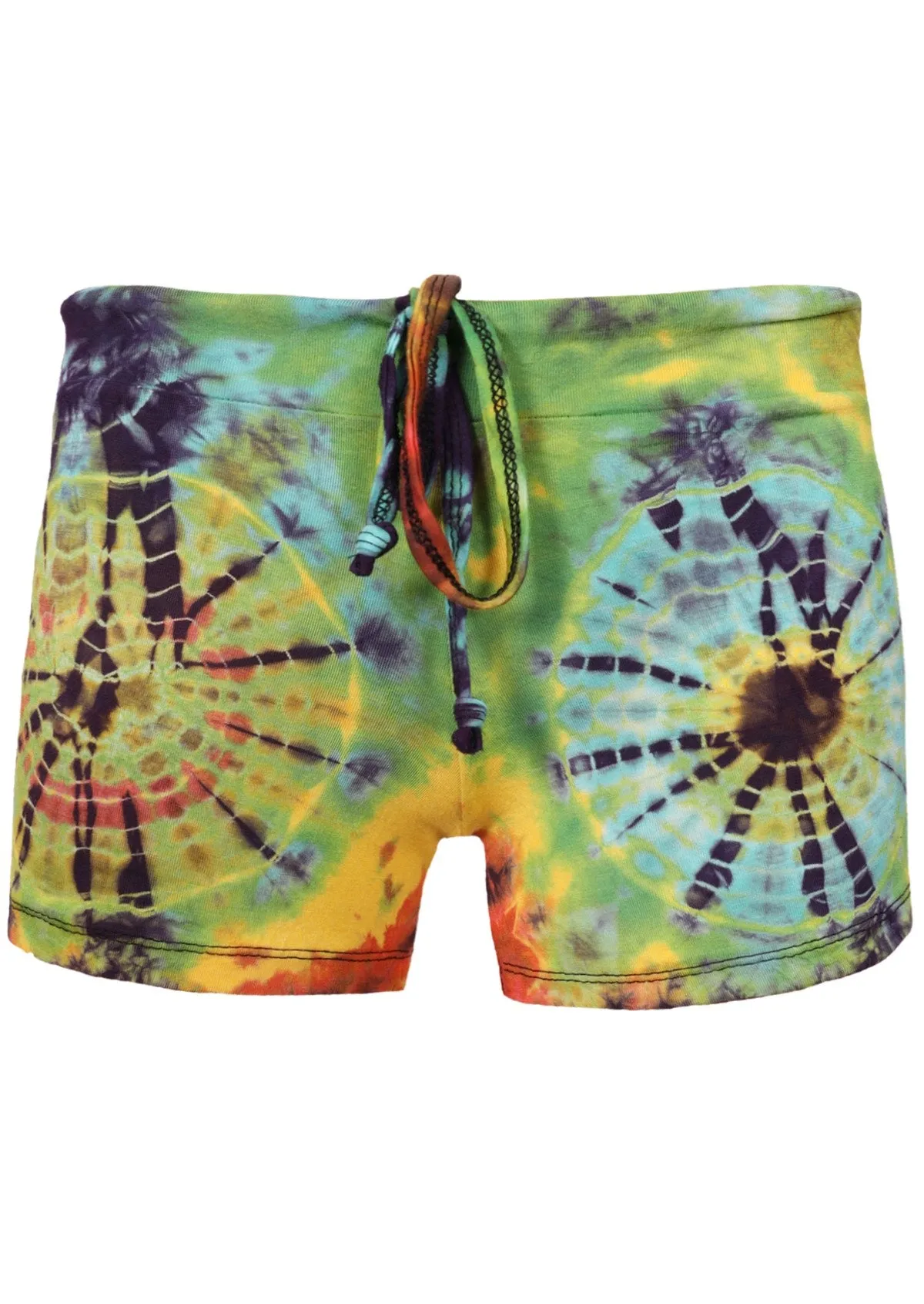 Tie Dye Shorts with Tie-up