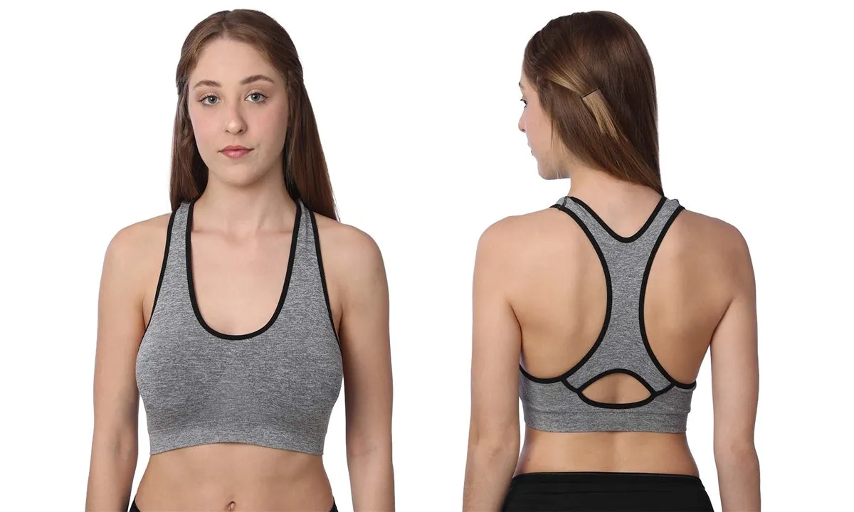 Wireless Pull Up Racerback Sports Bra